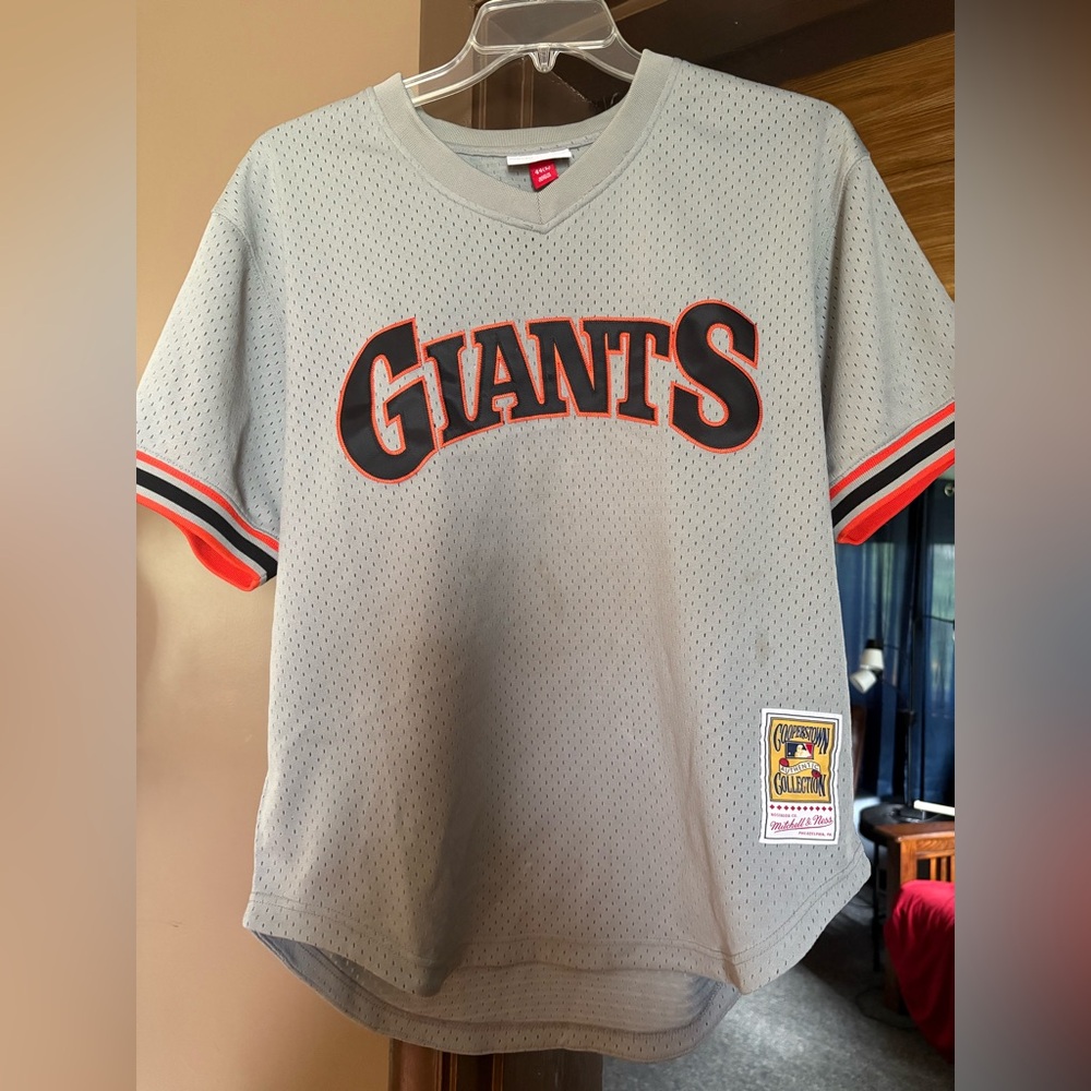 Mitchell & Ness Giants Gray Jersey